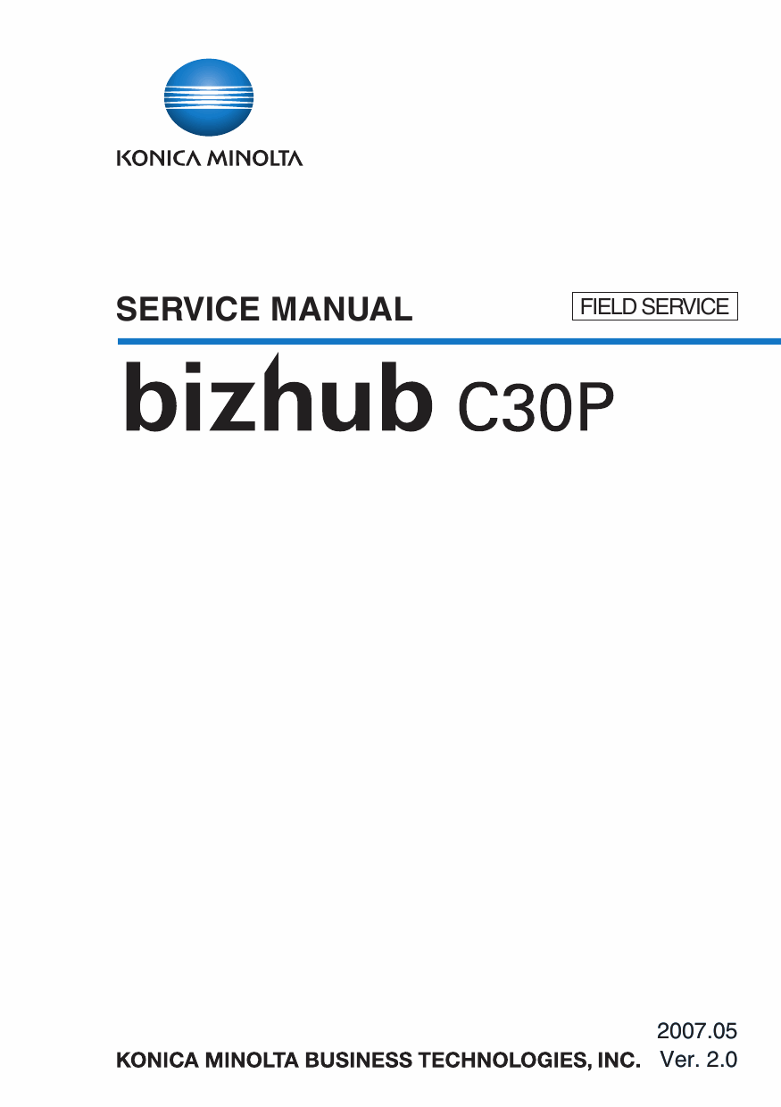 Konica-Minolta bizhub C30P FIELD-SERVICE Service Manual-1